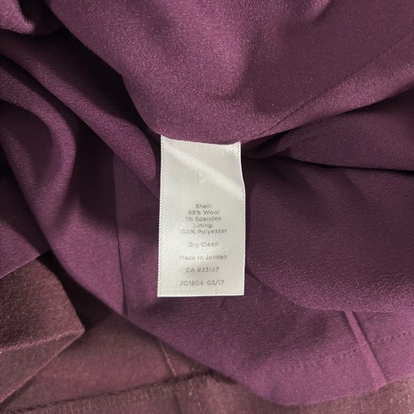 TALBOTS Maroon,Wildberry Italian Flannel A-Line Skirt Sz 8 - Picture 5 of 7